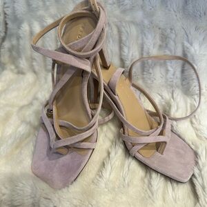 Veronica Beard Women's Strappy Sandals in Light Purple/ Lilac